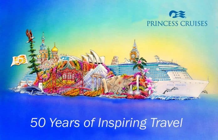 Artist's rendering of the Princess Cruises float for the 2015 Rose Parade.