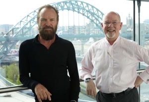 Sting and Anthony Sargent, general director Sage