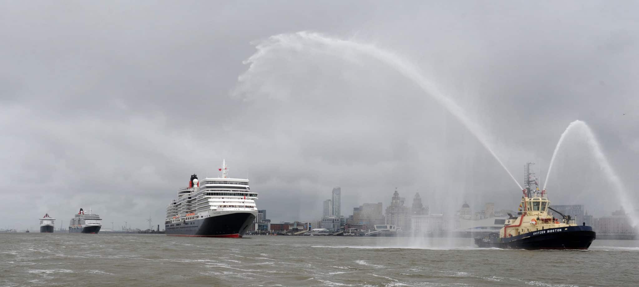 Cunard’s Three Queens Perform River Dance on the Mersey in Salute to Liverpool Where the Company Began 175 Years Ago | 28