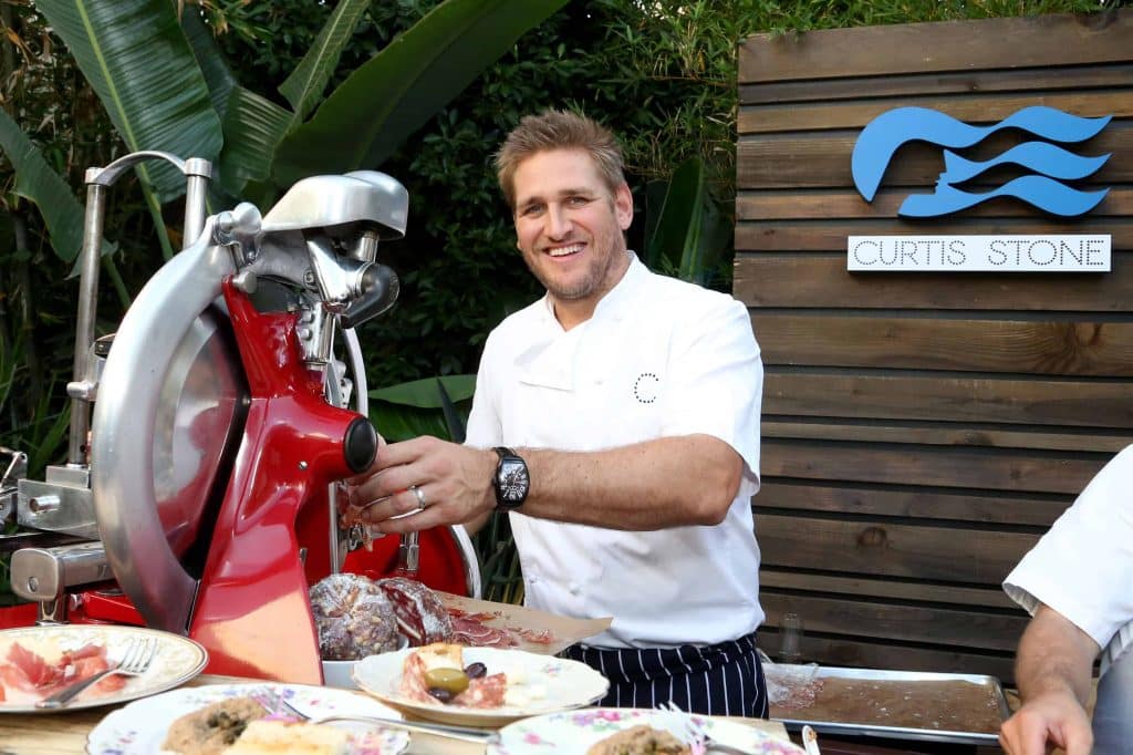 Chef Curtis Stone and Princess Cruises officially kicked-off a new partnership today in downtown Los Angeles, which features his first restaurant at sea SHARE by Curtis Stone and other new onboard culinary offerings on Mon., Aug. 17, 2015, in Los Angeles. (Photo by Casey Rodgers/Invision for Princess Cruises/AP Images)