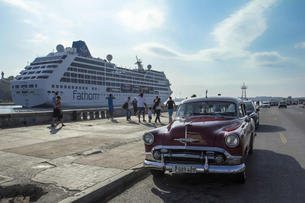 During each sailing, Fathom will visit Havana, Cienfuegos and Santiago de Cuba, three ports of call for which Carnival Corporation has obtained berthing approval (PRNewsFoto/Carnival Corporation & plc)