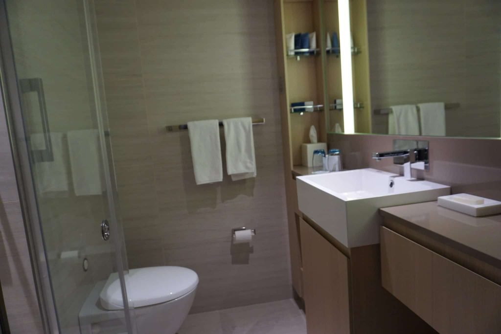 Bathrooms are spacious with heated floors, a large shower and easy use fixtures and items.