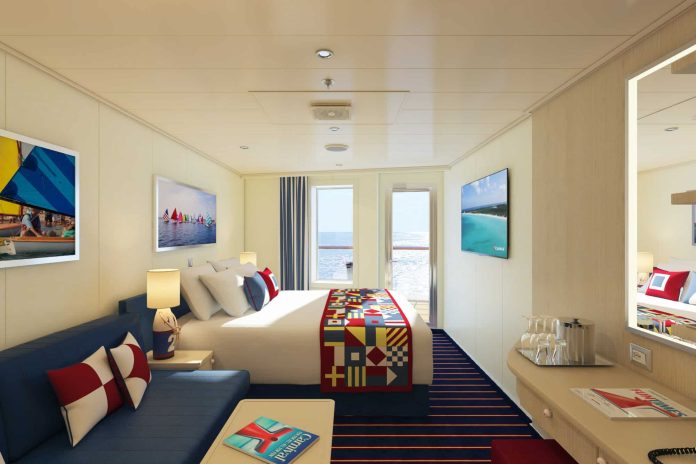 Family Harbor aft-view extended balcony cabins