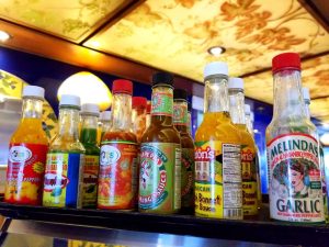 Sauces at Ol' Fashioned BBQ aboard Carnival Cruise Line
