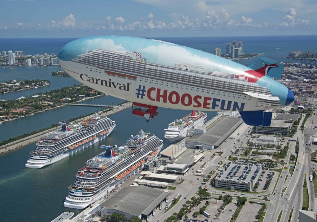 Carnival Cruise Lines's #ChooseFun Airship Extends Aerial Journey | 2