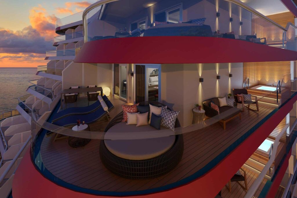 Carnival Excel Aft Suite Balcony