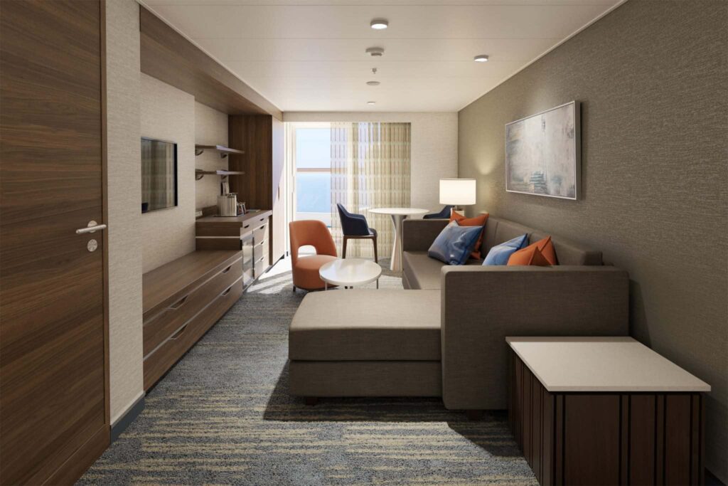 Carnival Excel Aft Suite - Living Balcony