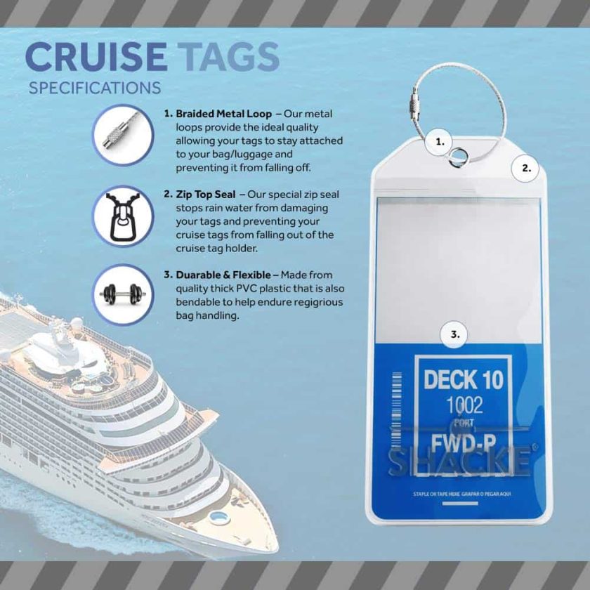 Cruise Luggage Tags (8 Pack) FREE Give Away