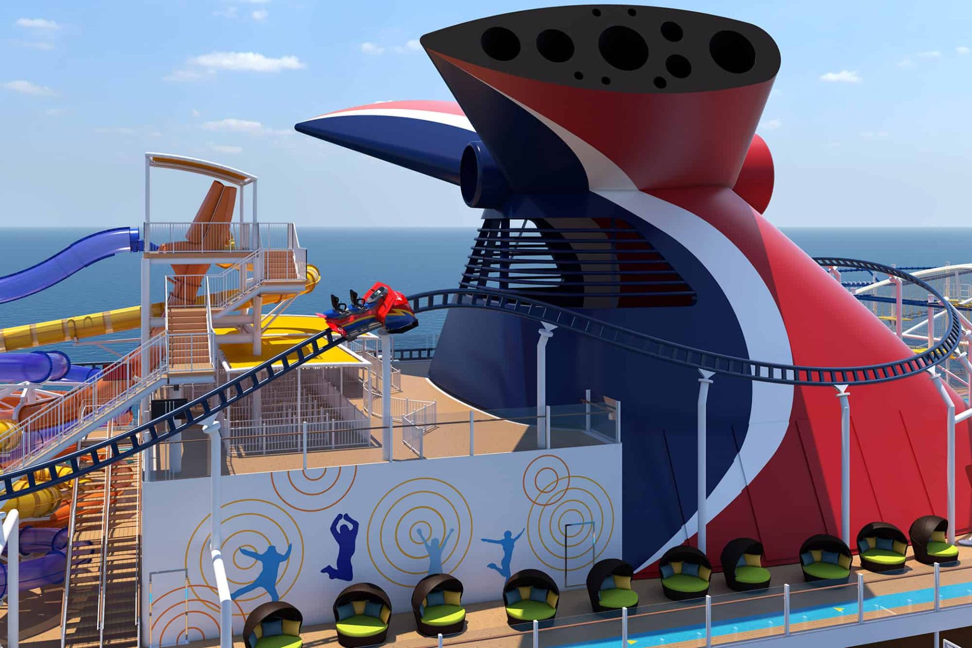 new carnival cruise ship with roller coaster