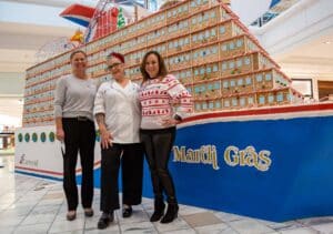 Carnival Cruise Line Docks Gingerbread Mardi Gras in Atlanta Mall | 29