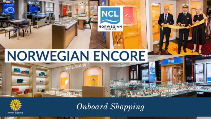 Norwegian Encore Shopping