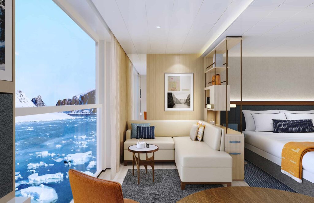 Rendering of the Viking Expedition ship: Penthouse Junior Suite