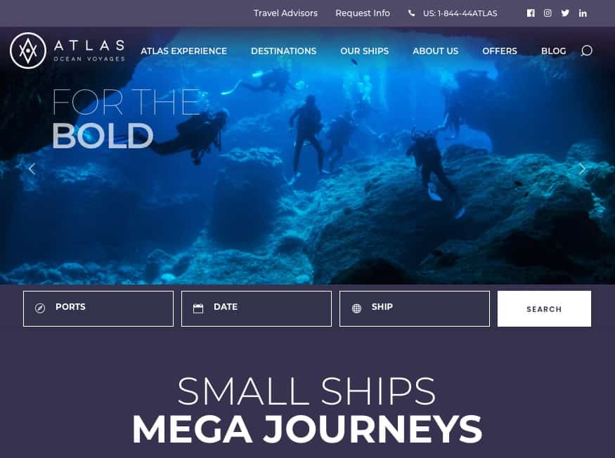 Atlas Ocean Voyages' New Website