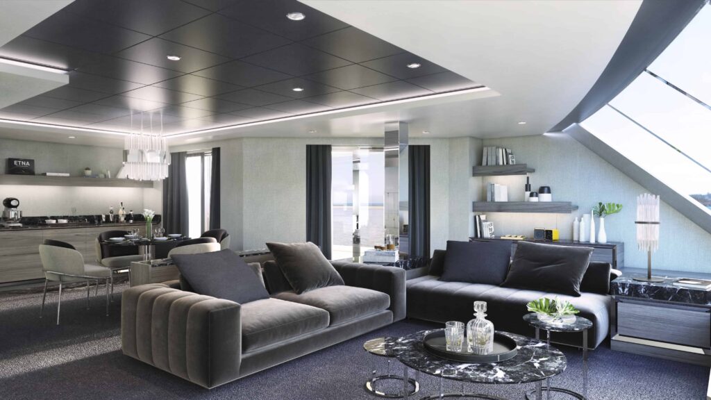 MSC Yacht Club Owner’s Suite Living Area