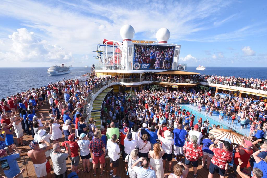 Seven Carnival Ships Meet Up At Sea To Celebrate Carnival Cruise Line's 50th Birthday | 22