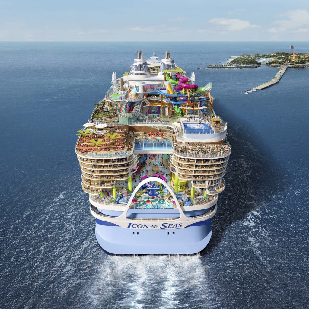 Aft rendering of Royal Caribbean’s Icon of the Seas