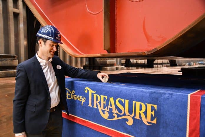 Disney Treasure Marks Construction Milestone