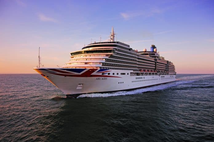 P&O Cruises Arcadia at sea